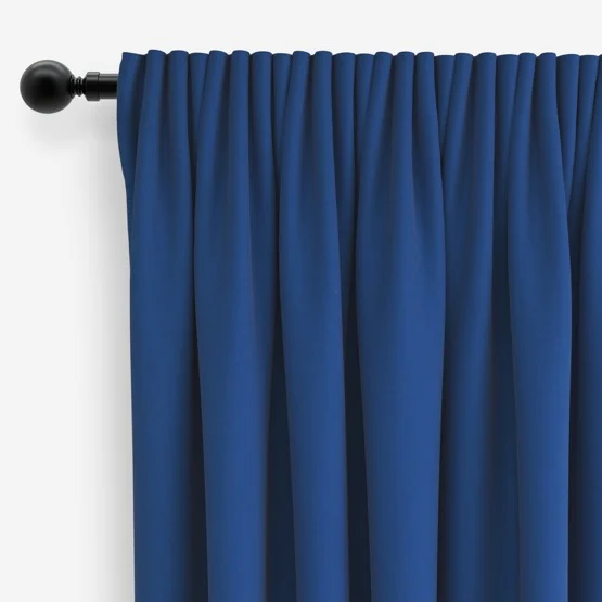 Naturo Petrol Blue curtain