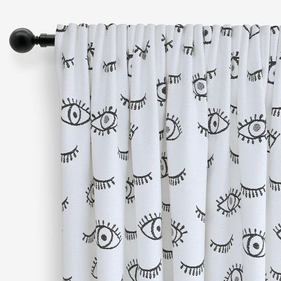 Wink Mono White curtain