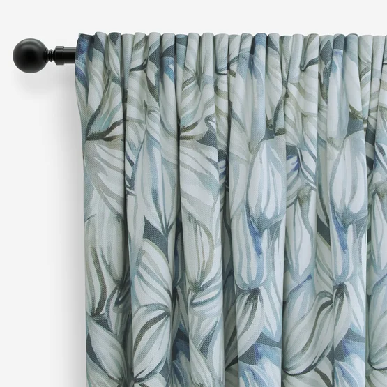 Voyage Topia Cobalt curtain