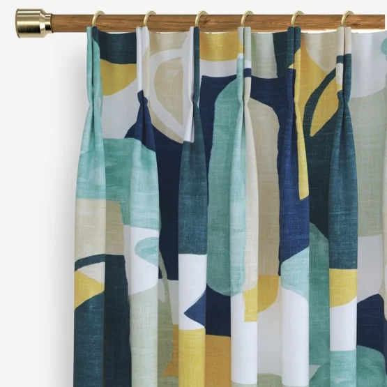 Edinburgh Weavers Athena Ocean curtain