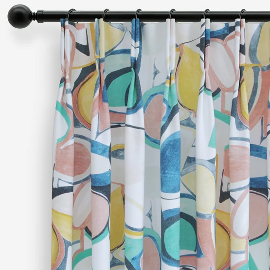 Edinburgh Weavers Pop Verdigris curtain