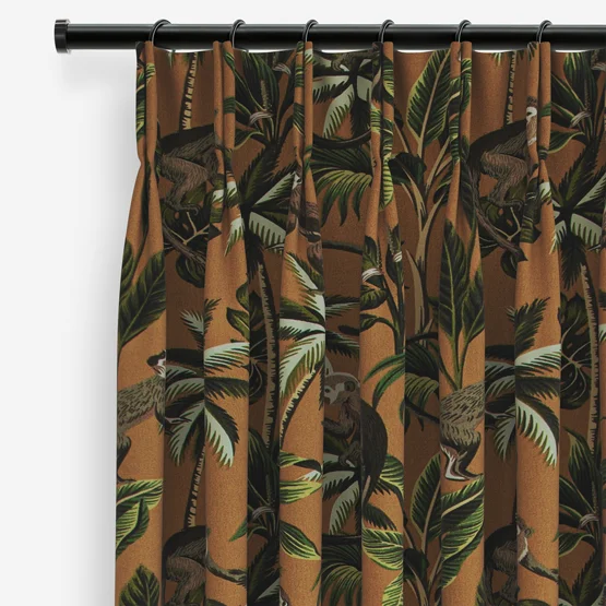 Monkey Ochre curtain