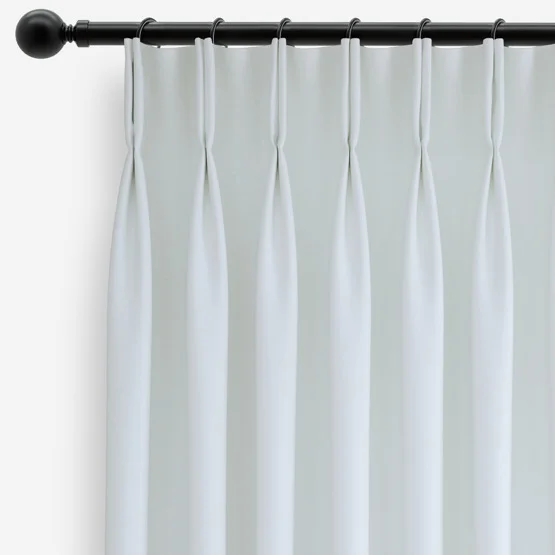 Mono Stripe White curtain