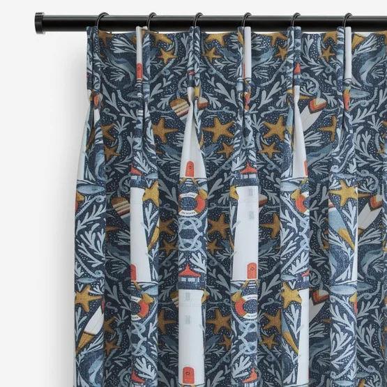 Pendeen Indigo curtain