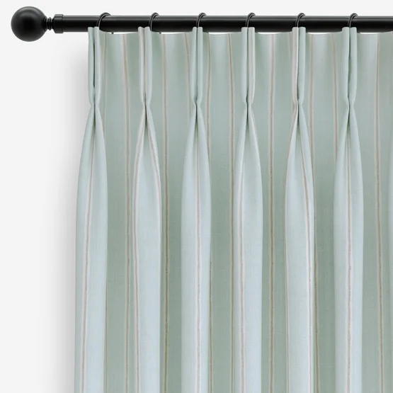 Rowing Stripe Duckegg curtain
