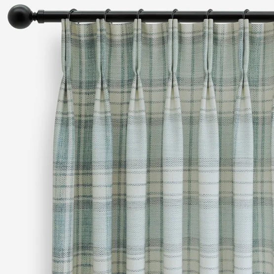 Shaker Check Wedgewood curtain