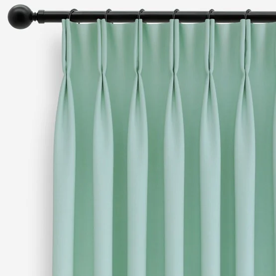 Canvas Mint curtain