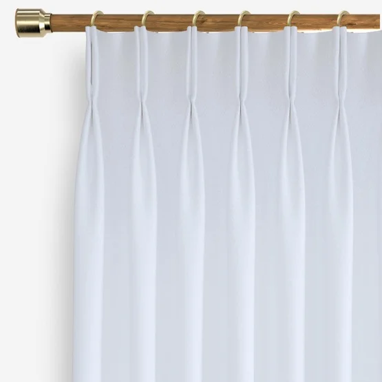 Crushed Silk White curtain