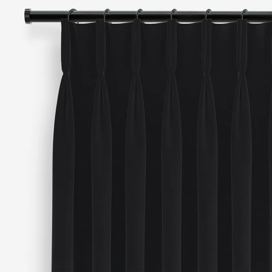 Milan Black curtain