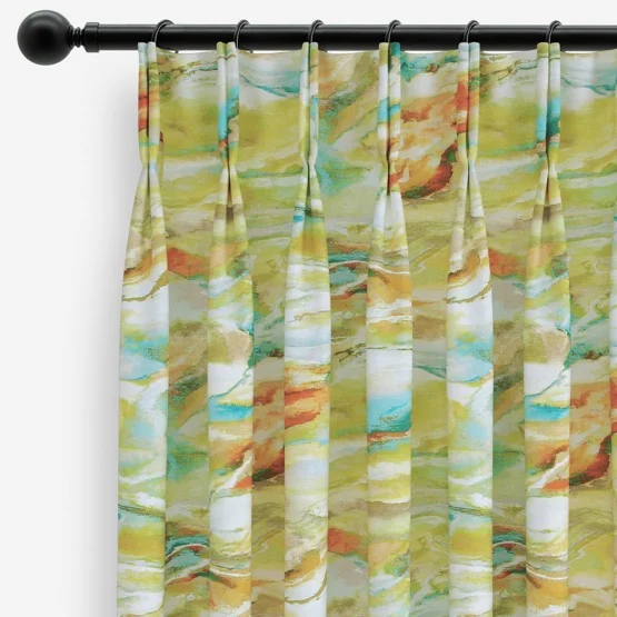 Modernist Neon Teal curtain
