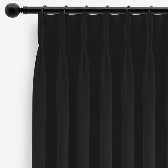 Naturo Recycled Charcoal Grey curtain