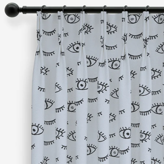 Wink Mono White curtain