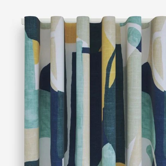 Edinburgh Weavers Athena Ocean curtain