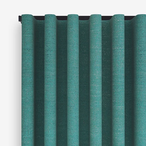 Glimmer Teal curtain
