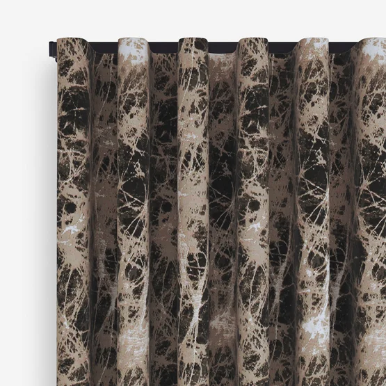 Lava Charcoal curtain