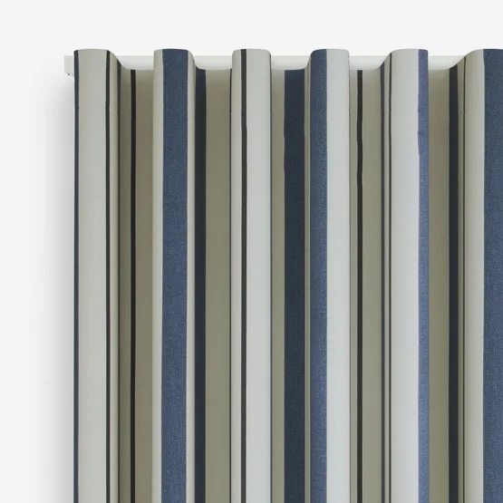 Seaton Stripe Navy curtain