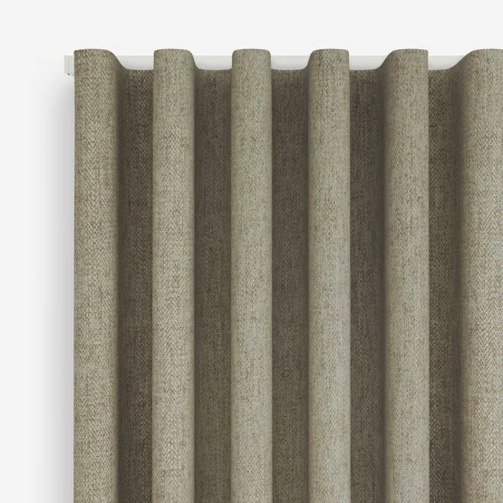 Malaga Herringbone Mink curtain