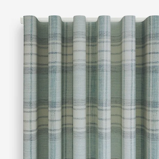 Shaker Check Wedgewood curtain