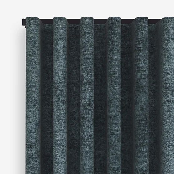 Boucle Royale Smoke Blue curtain