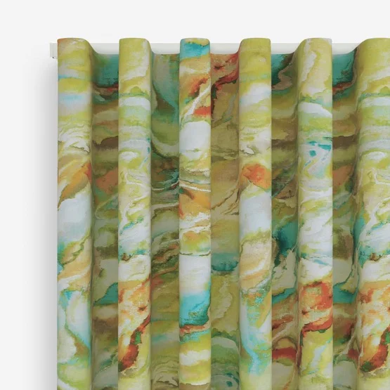 Modernist Neon Teal curtain