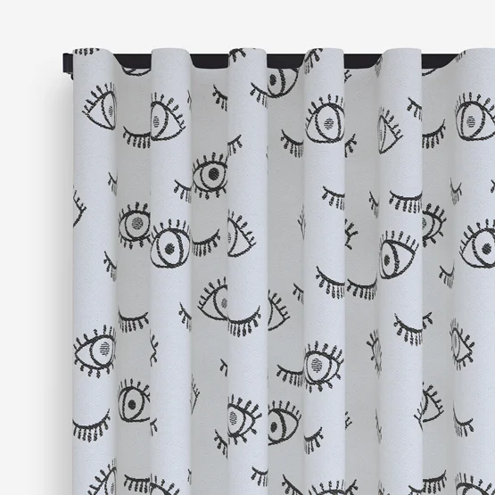 Wink Mono White curtain