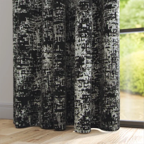 Evora Charcoal curtain