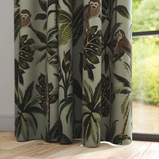 Monkey Natural curtain