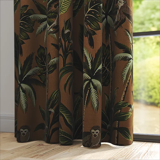 Monkey Ochre curtain