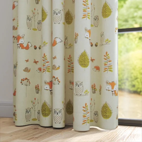 Woodland Fox Multi curtain