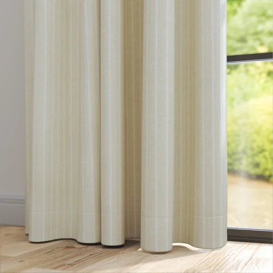 Pencil Stripe Pebble curtain