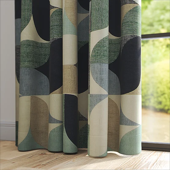 Reno Mineral and Navy curtain