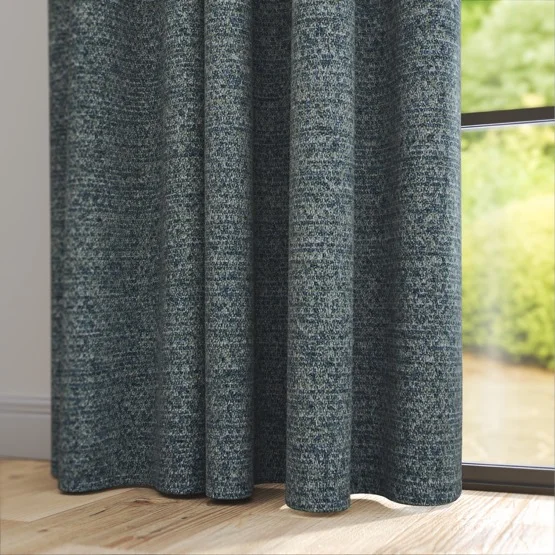 Boucle Dash Spa Blue curtain