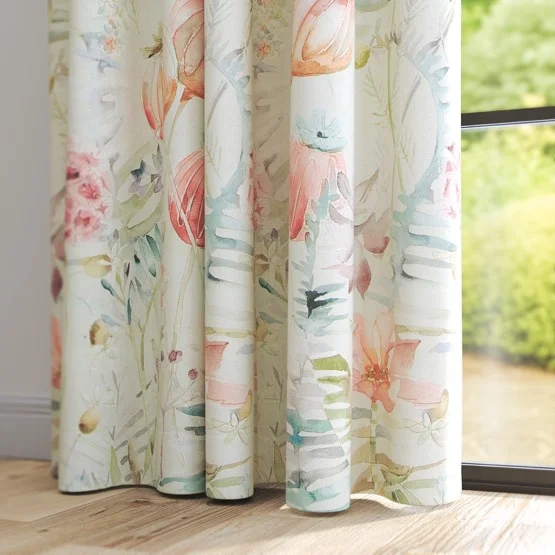 Voyage Edenmuir Cinnamon Linen curtain