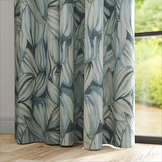 Voyage Topia Cobalt curtain