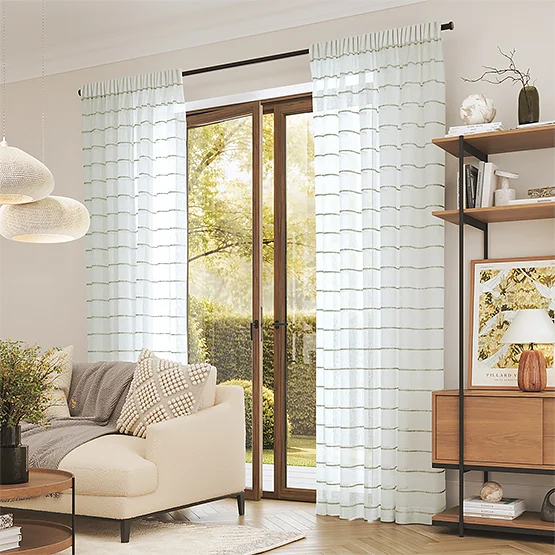 Camengo Jizz Sheer Celadon curtain