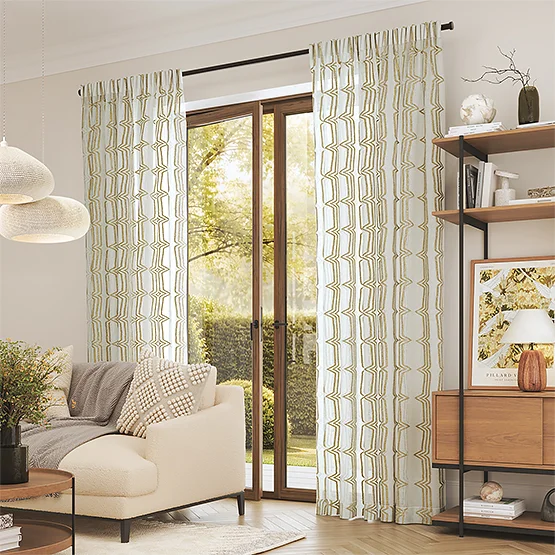 Camengo New Eastside Voile Bronze curtain