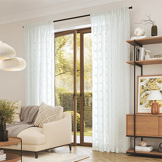 Camengo New Eastside Voile Neige curtain