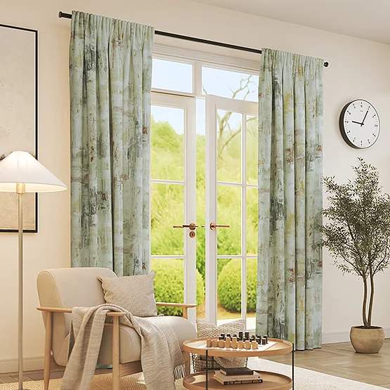 Edinburgh Weavers Abstract Natural curtain