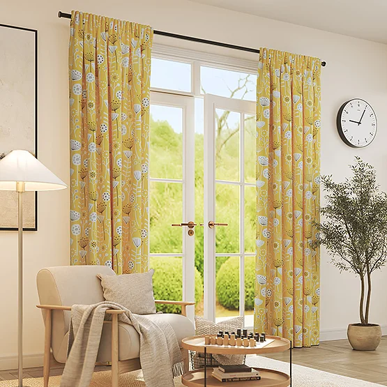Bergen Ochre curtain