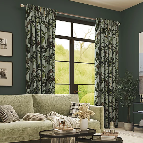 Monkey Natural curtain