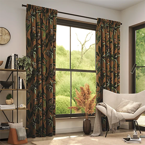 Monkey Ochre curtain