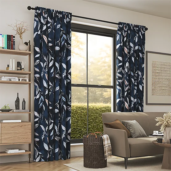 Madrid Navy curtain
