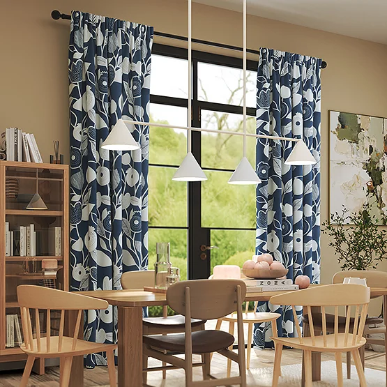 Nordic Indigo curtain