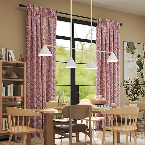 Stardust Hot Pink curtain