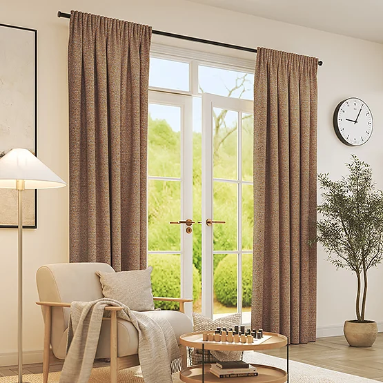 Boucle Dash Sunshine Yellow curtain