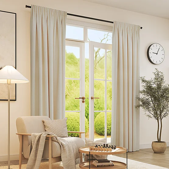 Boucle Ecru curtain