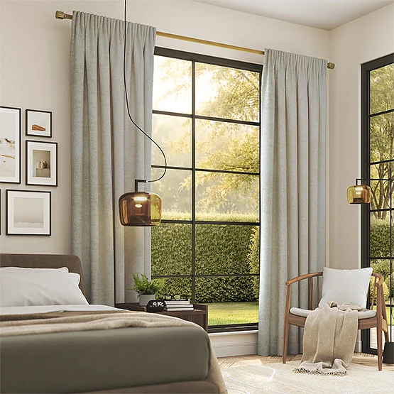 Boucle Royale Sand curtain