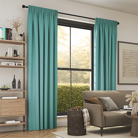 Canvas Duck Egg curtain