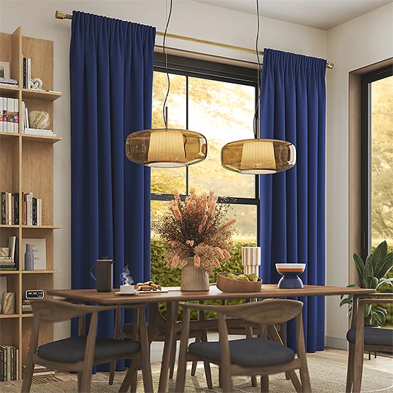 Canvas Indigo Blue curtain