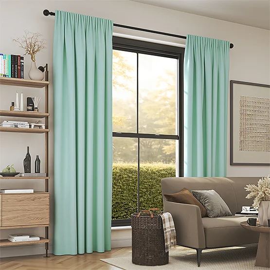 Canvas Mint curtain